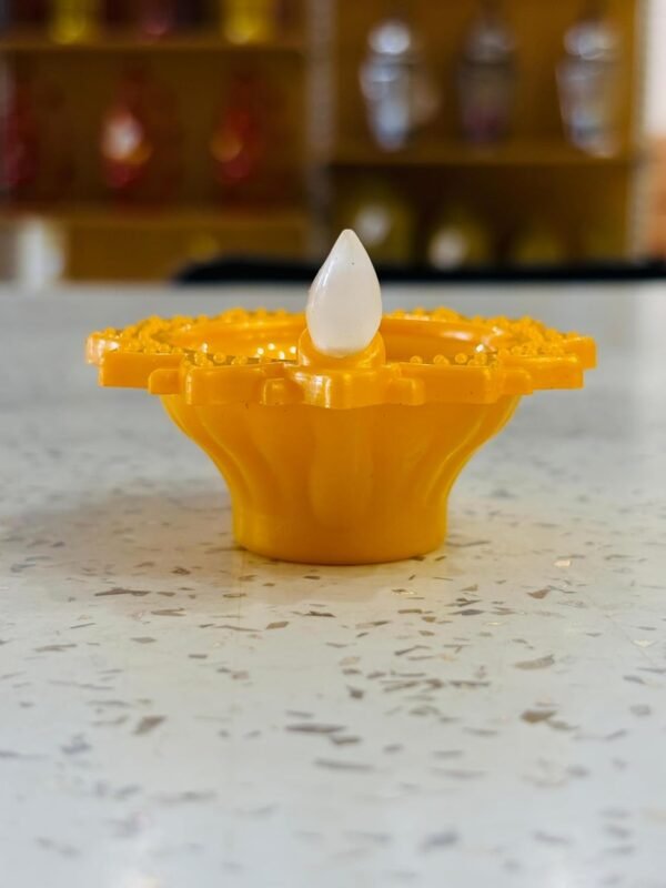Parkash 6-Pc Acrylic Flameless & Smokeless water sensor Decorative Tea Light diyas | Perfect for Diwali & Navratri Gifts and Decor