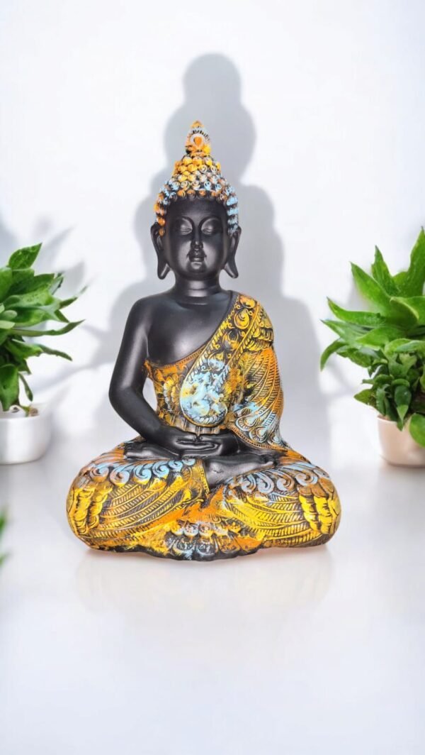 Meditating Gautam Buddha Sitting Statue | Showpiece for Home and Office Decor