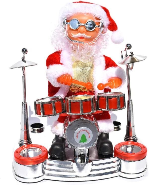 Musical Drums Playing Santa Claus Toy