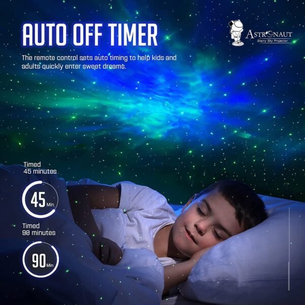 Astronaut Galaxy Projector Lamp with Remote – LED Starry Night Light